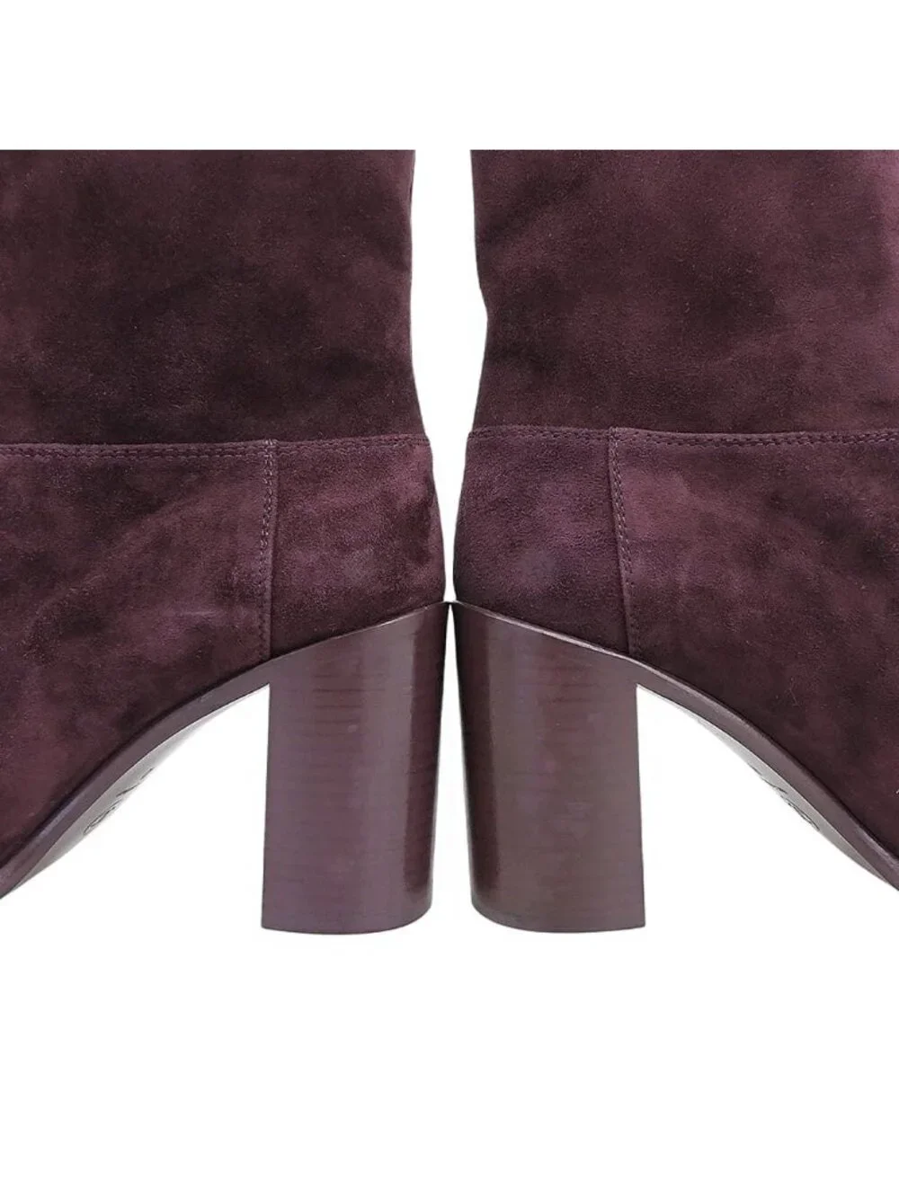 Chanel CC Logo Suede Short Boots Purple